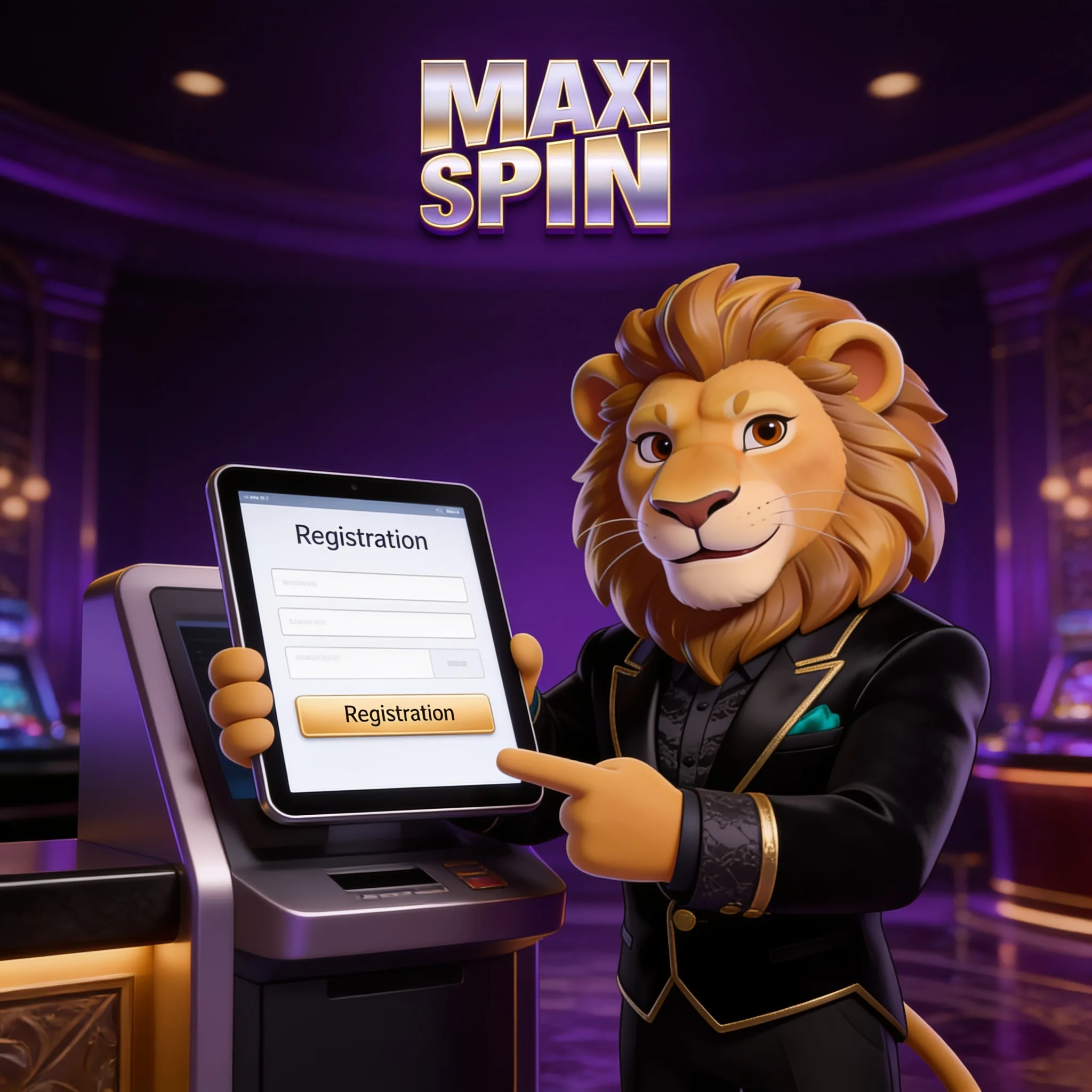 MaxiSpin registration terminal