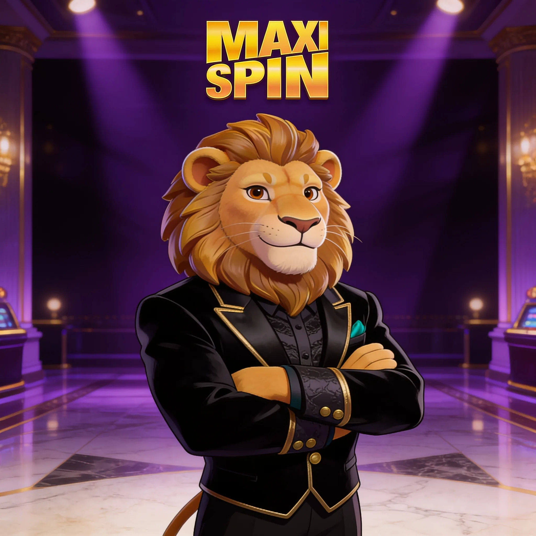 MaxiSpin lion casino host