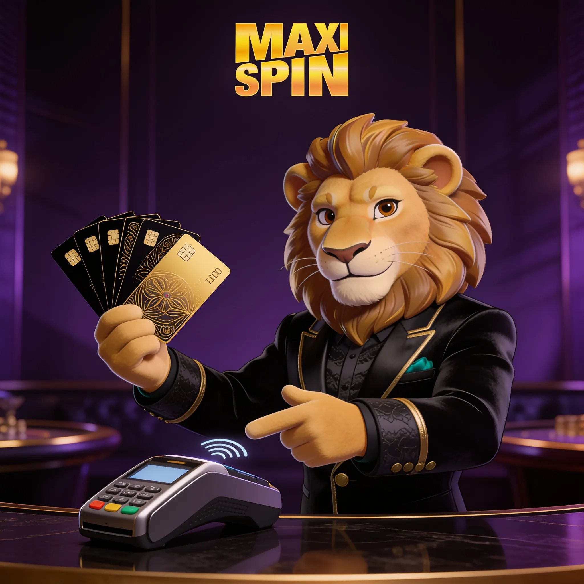 MaxiSpin card payment desk